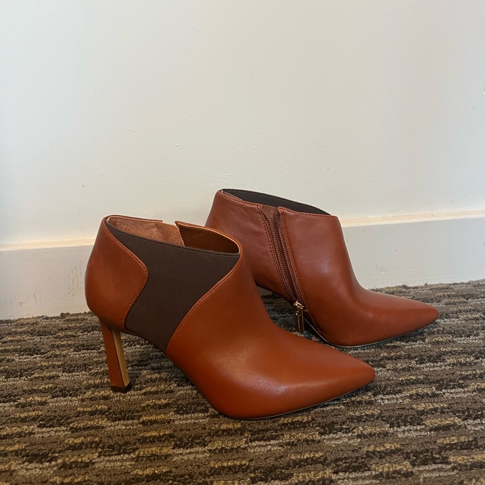 Brown Leather Ankle Boots